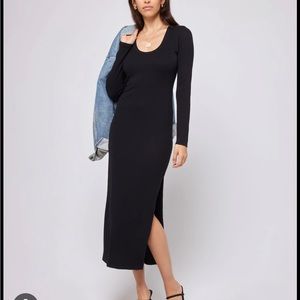 Long sleeve ribbed maxi dress Lspace